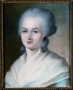 "Marie-Olympe-de-Gouges" by Alexander Kucharsky - Collection particulière. Licensed under Public domain via Wikimedia Commons - http://commons.wikimedia.org/wiki/File:Marie-Olympe-de-Gouges.jpg#mediaviewer/File:Marie-Olympe-de-Gouges.jpg